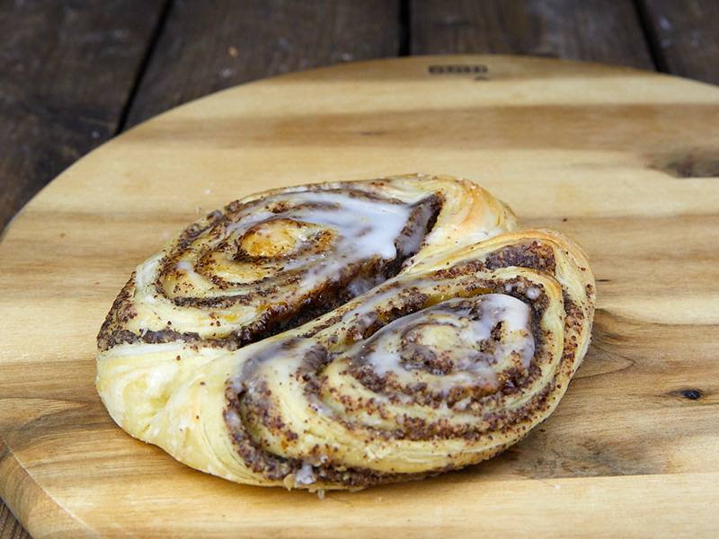 Foto Franzbrötchen Mohn
